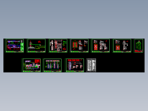 各种行车控制电气原理图CAD图纸