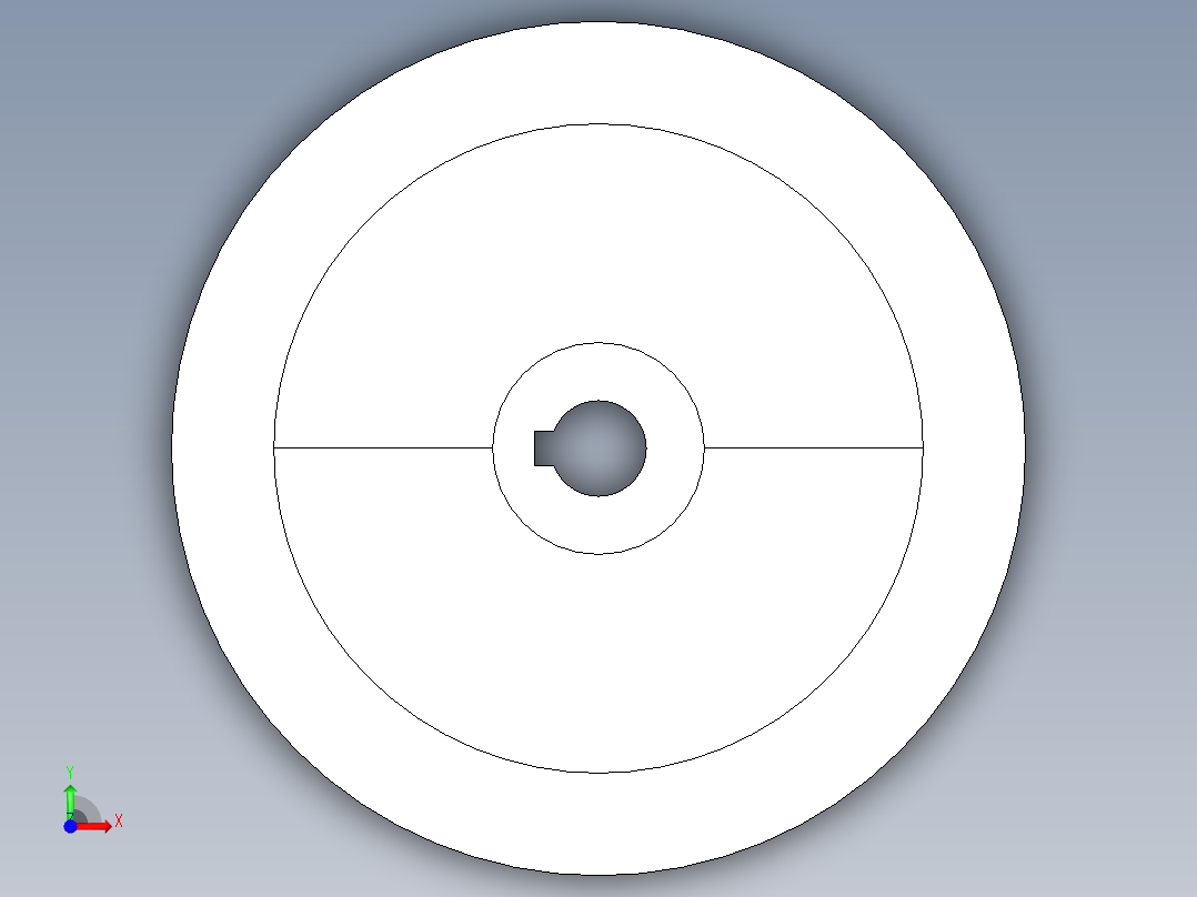 鋁合金手輪(無把手)2460-3D多系列多零件图纸模型前视图