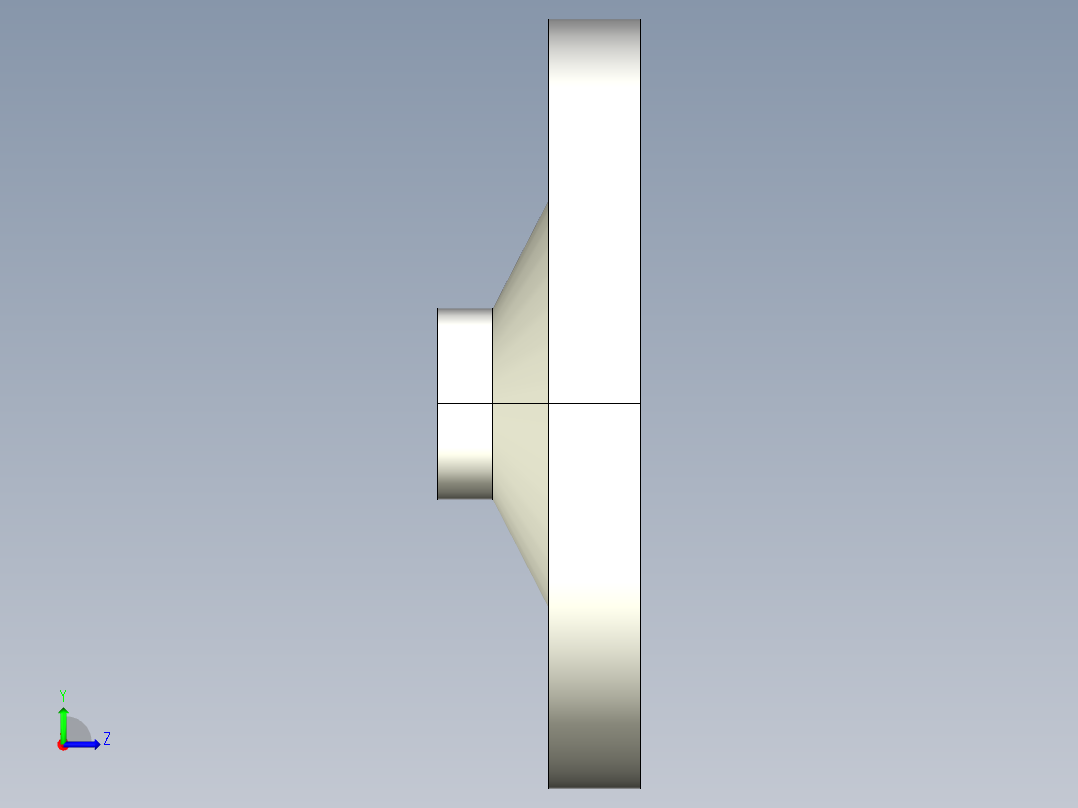鋁合金手輪(無把手)2460-3D多系列多零件图纸模型左视图