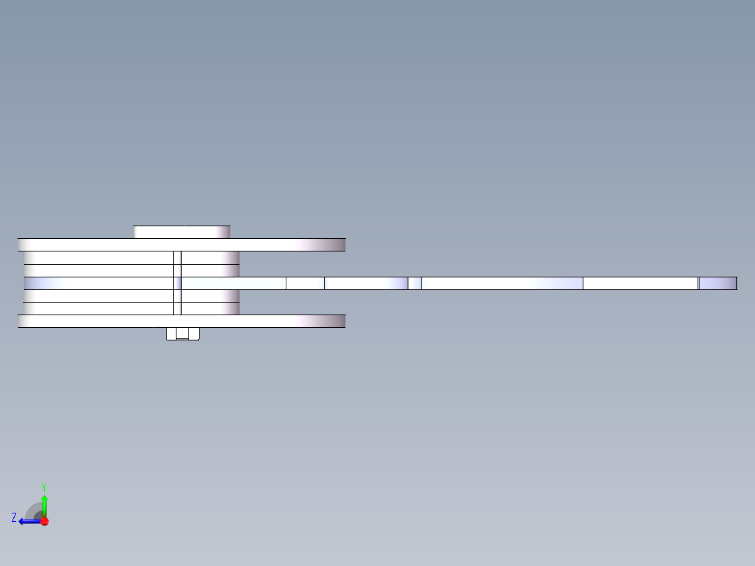 不倒翁木制拼装模型右视图