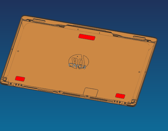 冲压件外壳铣避位治具模型