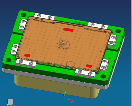 冲压件外壳铣避位治具模型缩略图