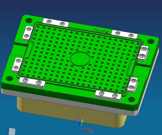 冲压件外壳铣避位治具模型缩略图