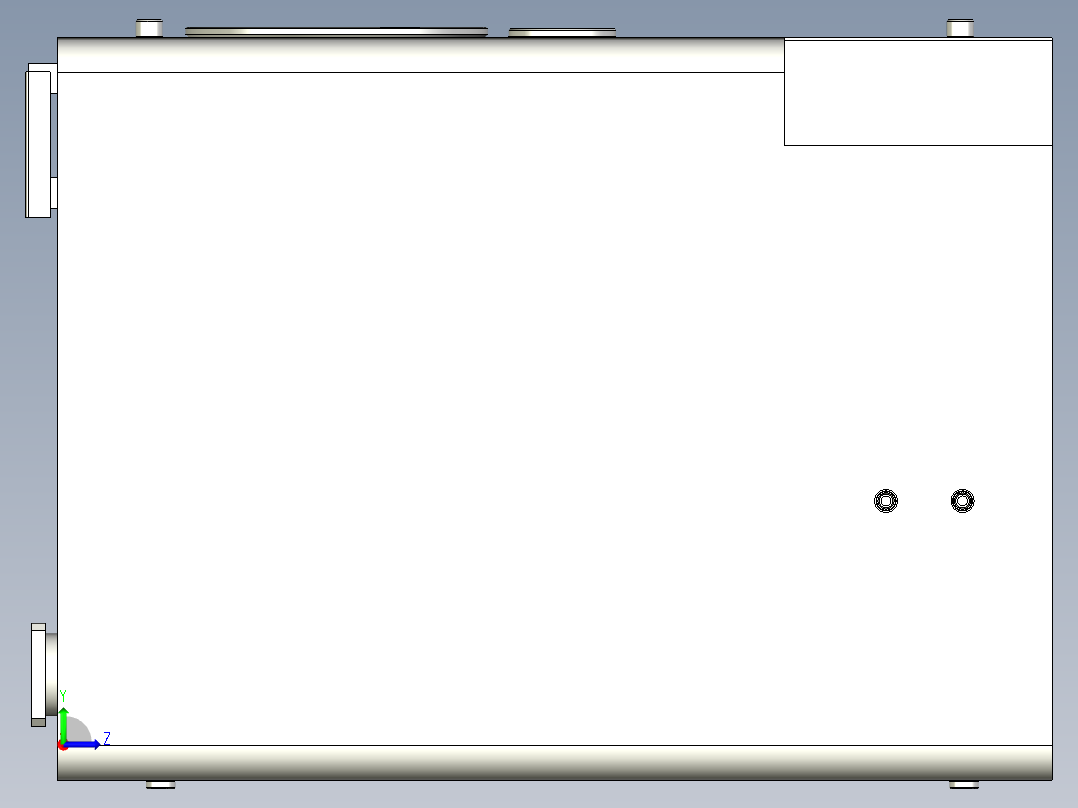 液压油箱左视图