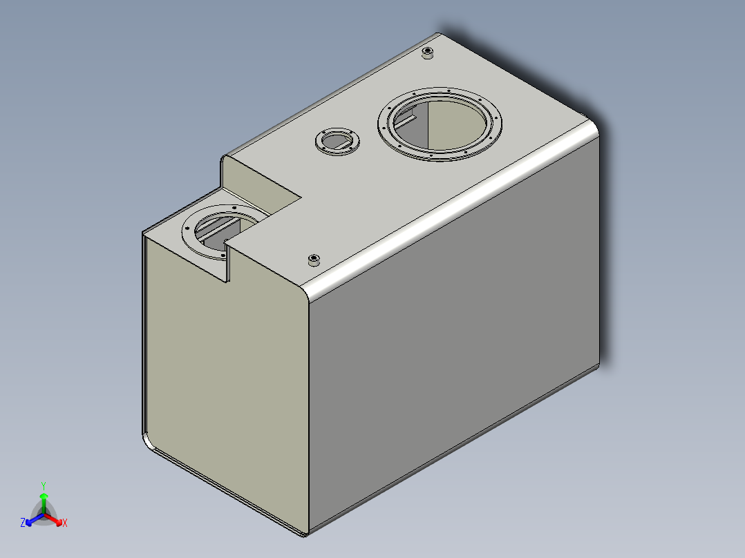 液压油箱正等轴测图