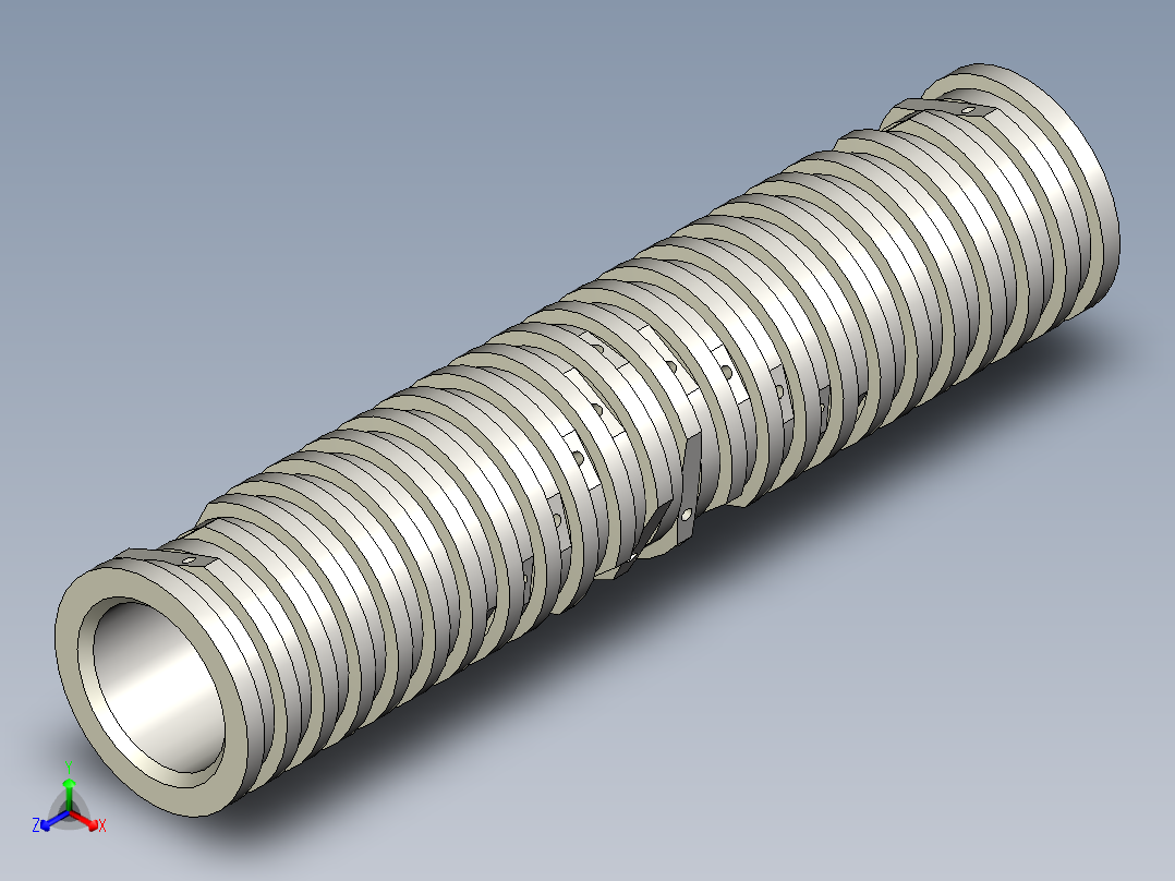 塑料瓶粉碎机正等轴测图