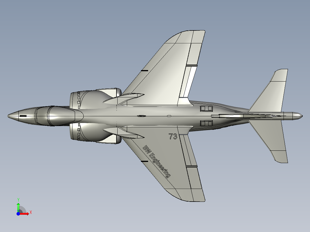 垂直升降战斗机前视图