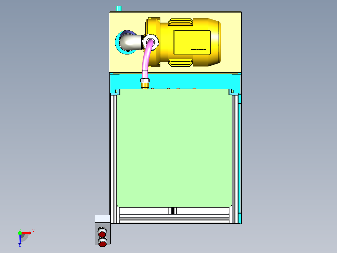 B2003964-水射流机水喷射清洗机俯视图