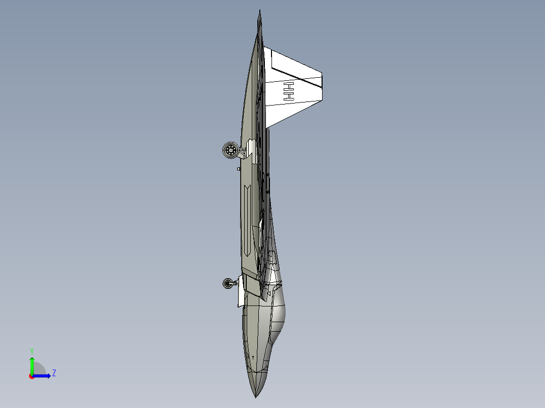 K-50战斗机左视图