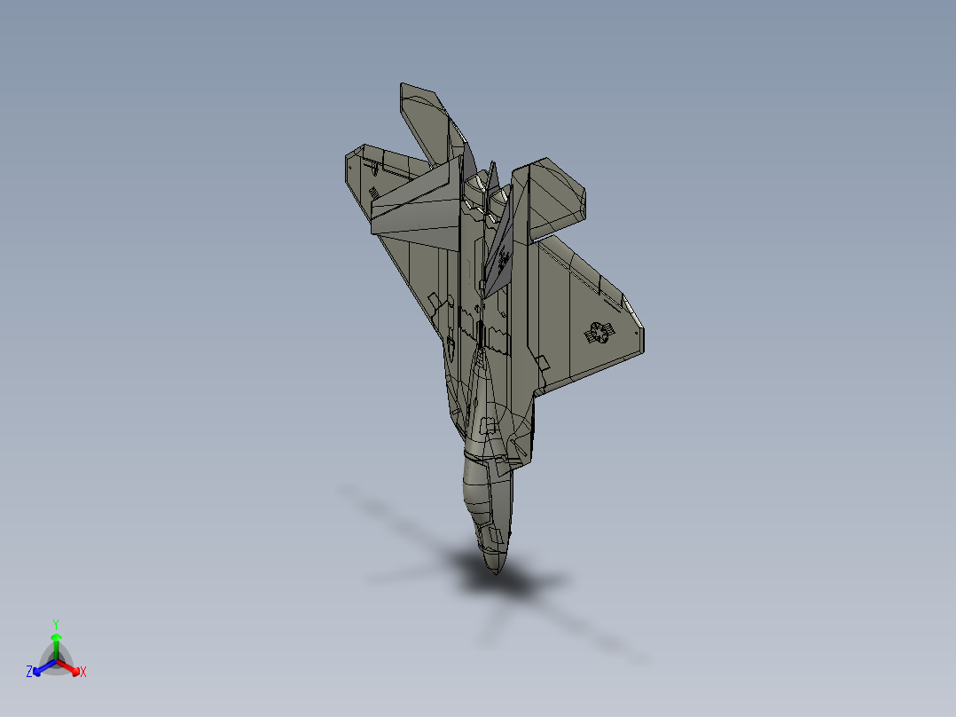 K-50战斗机正等轴测图
