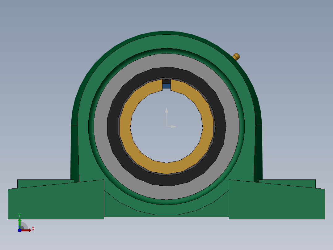 GB／T7810-1995带立式座轴承UKP216+H2316后视图