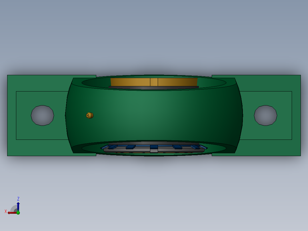 GB／T7810-1995带立式座轴承UKP216+H2316俯视图