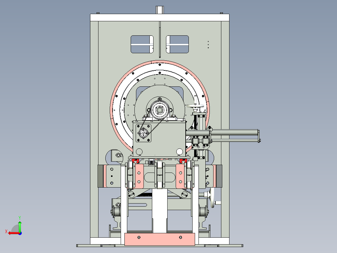 激光专用切管机后视图
