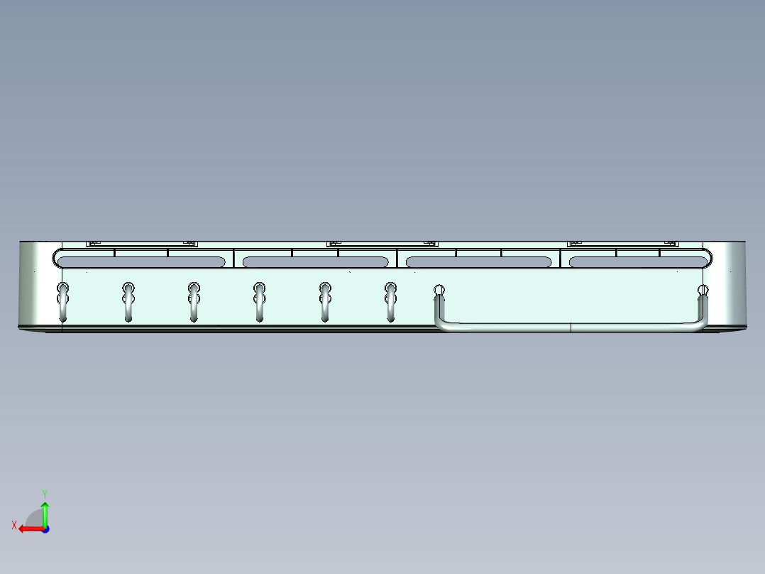 厨房收纳架后视图