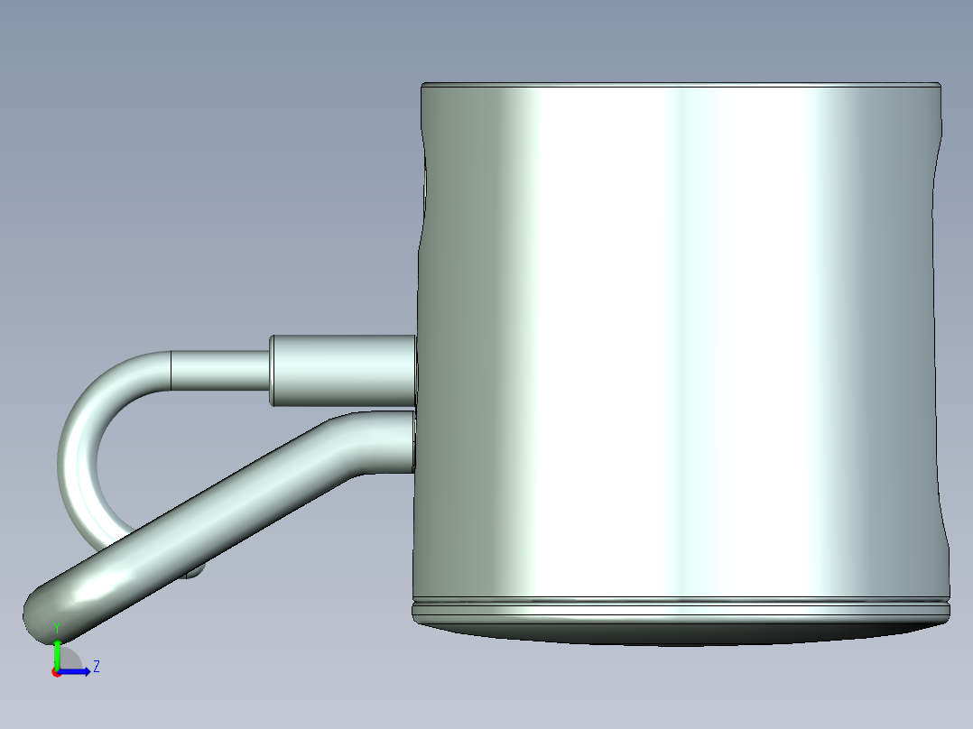 厨房收纳架左视图