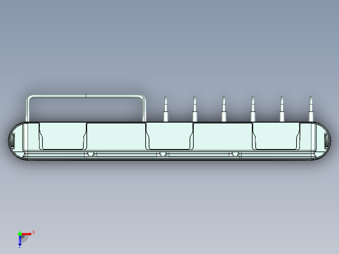 厨房收纳架俯视图