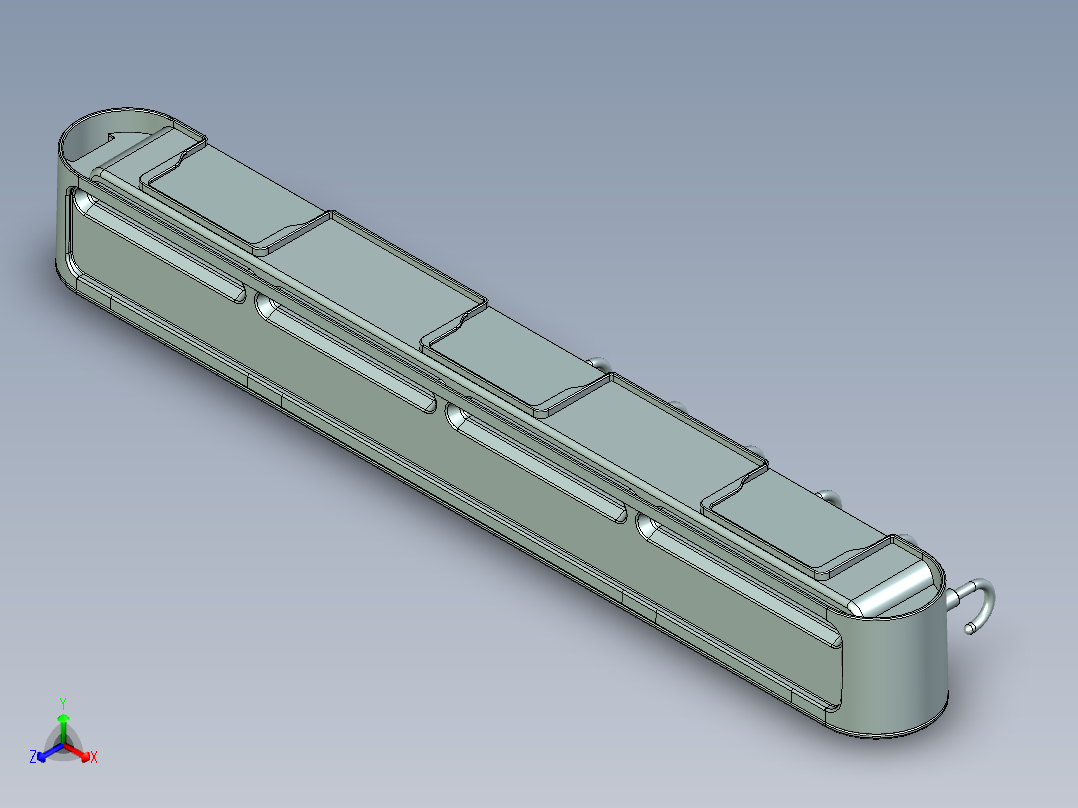 厨房收纳架正等轴测图