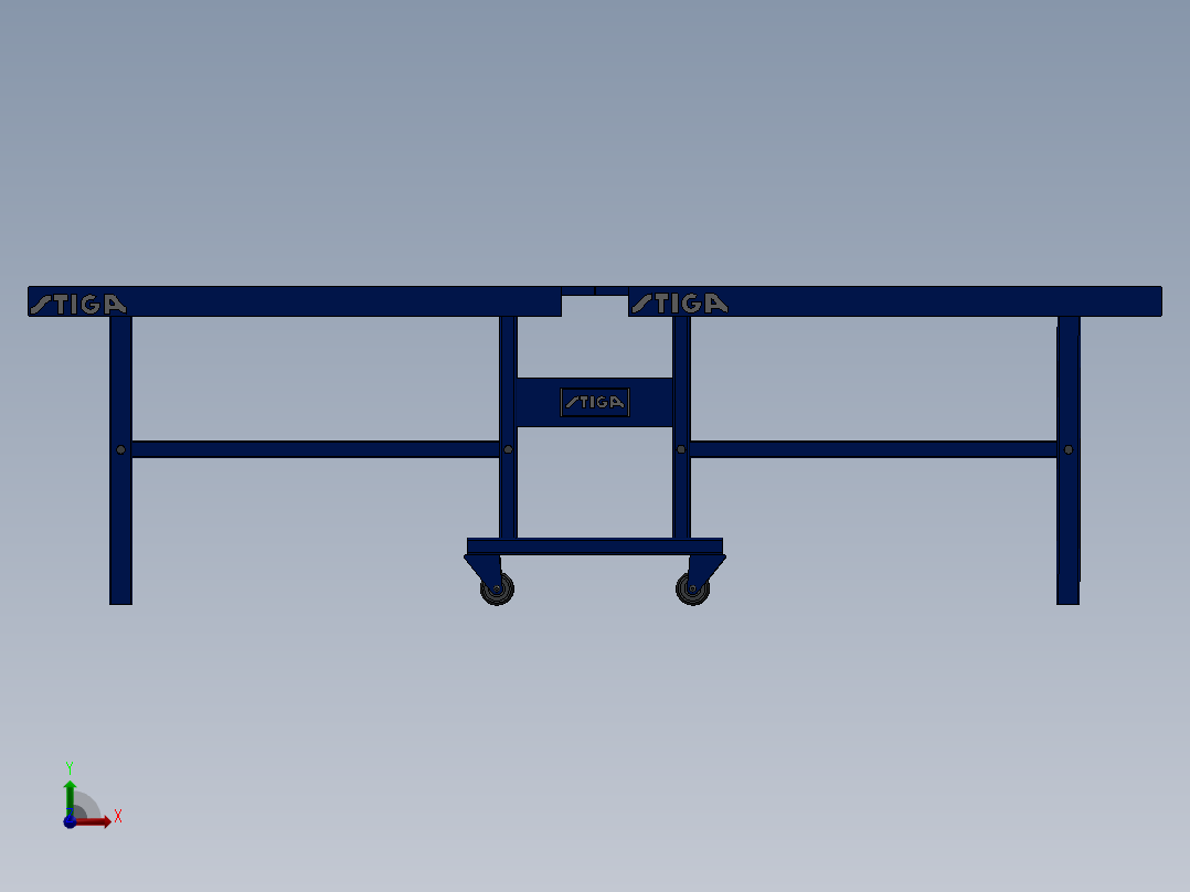 乒乓球、乒乓球拍前视图
