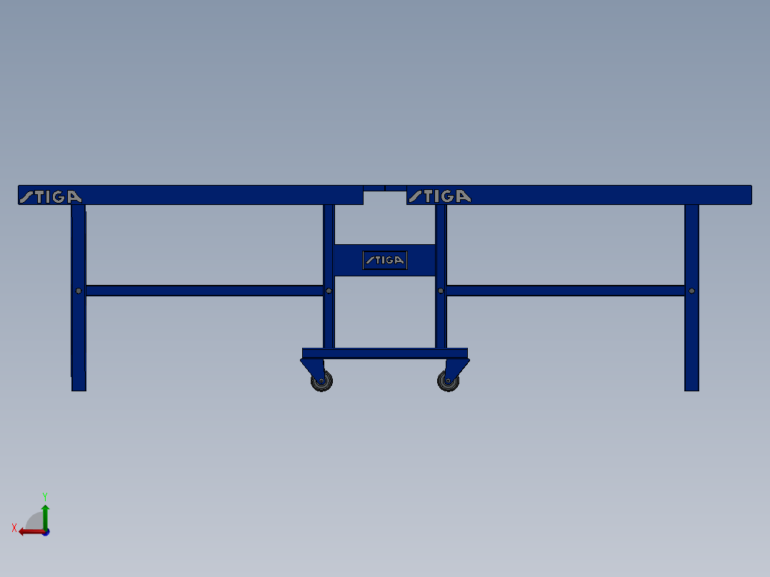 乒乓球、乒乓球拍后视图