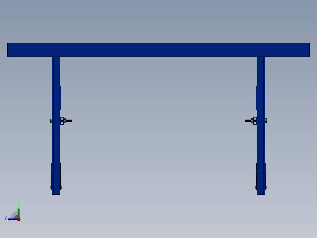 乒乓球、乒乓球拍右视图
