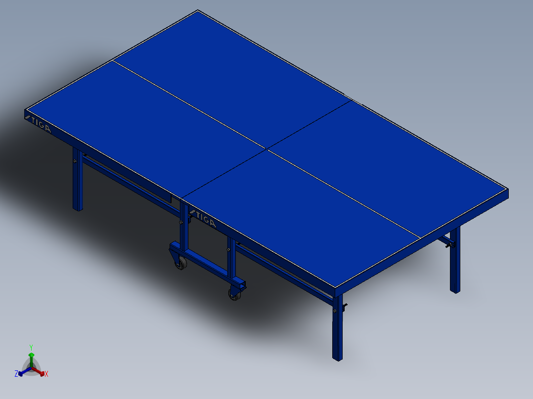 乒乓球、乒乓球拍正等轴测图