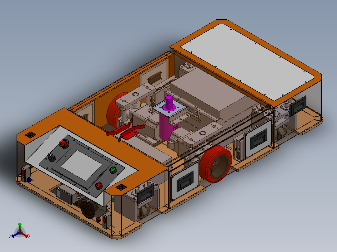 AGV小车、AGV(52)正等轴测图