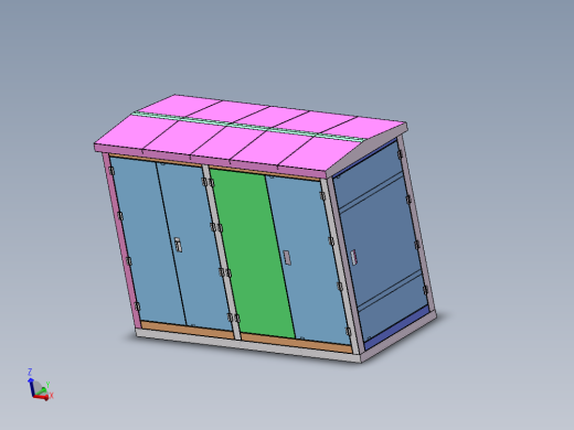美式箱变外壳模型--673083--300