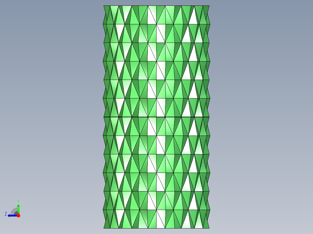 菱形面圆柱体右视图