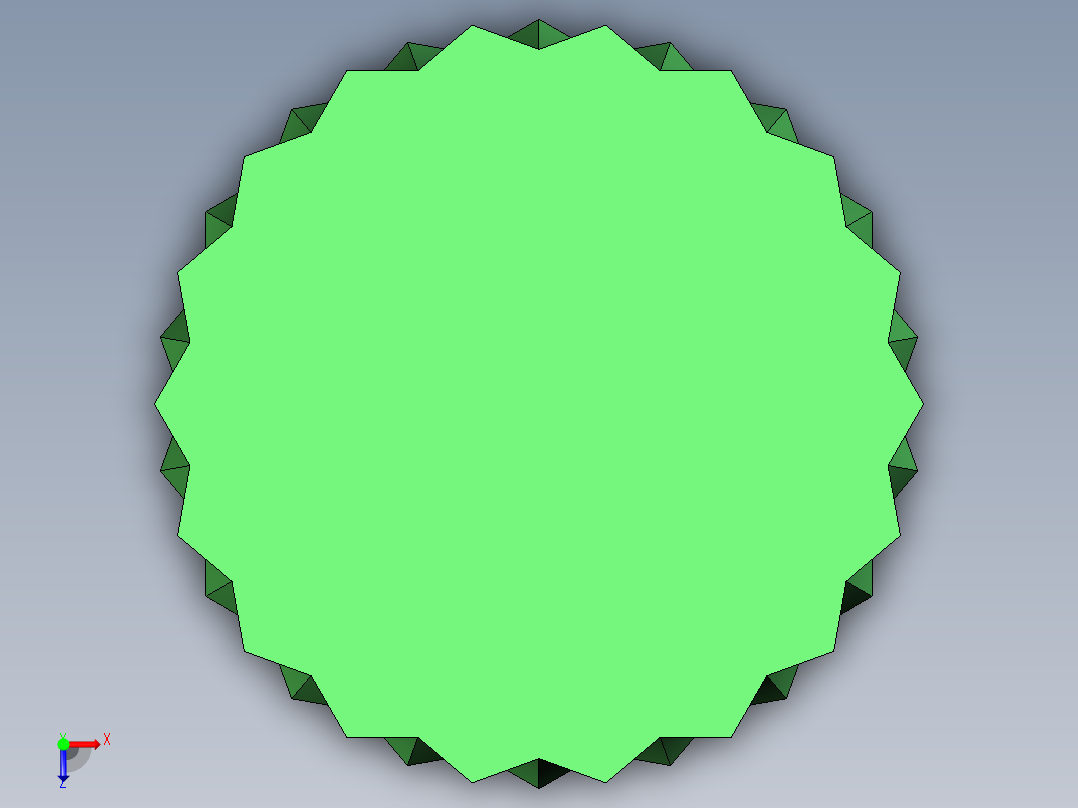 菱形面圆柱体俯视图