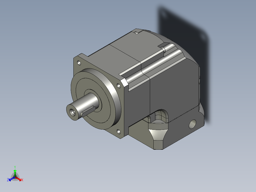 ZPGH090-L116-80-100-M6正等轴测图