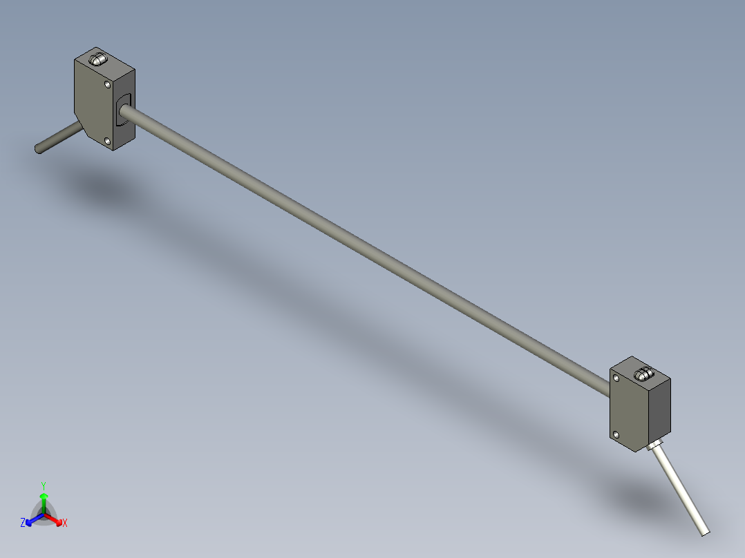 对射型光端开关CX-411松下-55-2-2正等轴测图