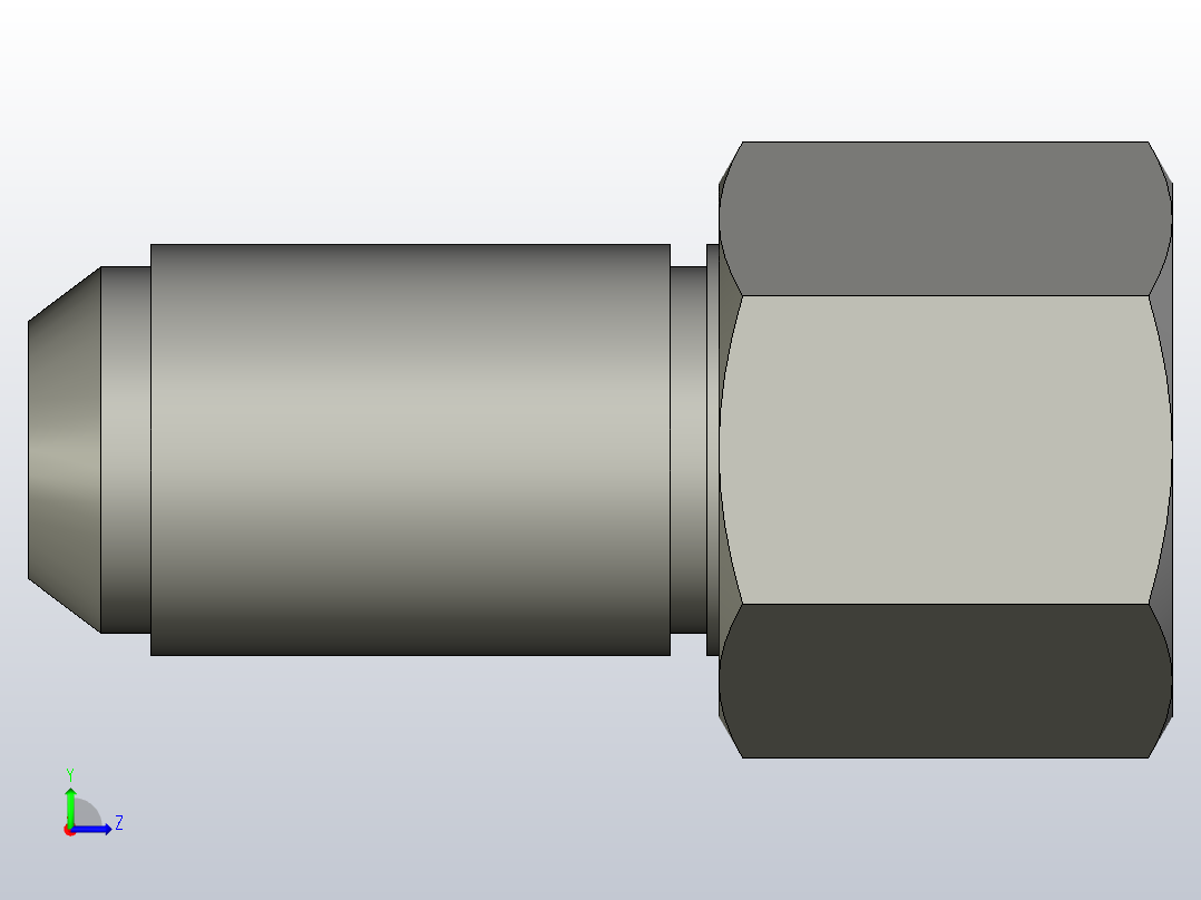 12 wgtx s硬管接头左视图