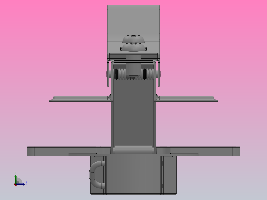 OU22铰链[OU22-5-14.5]左视图