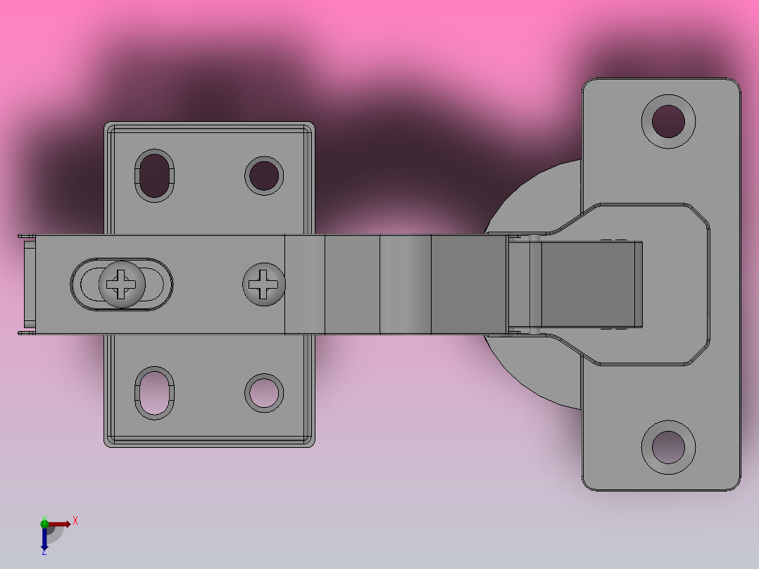 OU22铰链[OU22-5-14.5]俯视图