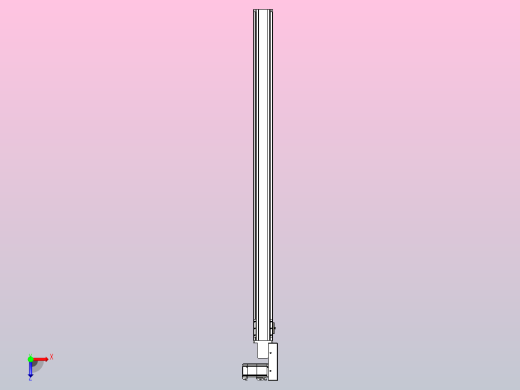 皮带直线轴半封闭可选导轨TPA-HNB-85S-90-L1300-MR-C-P20-N3俯视缩略图