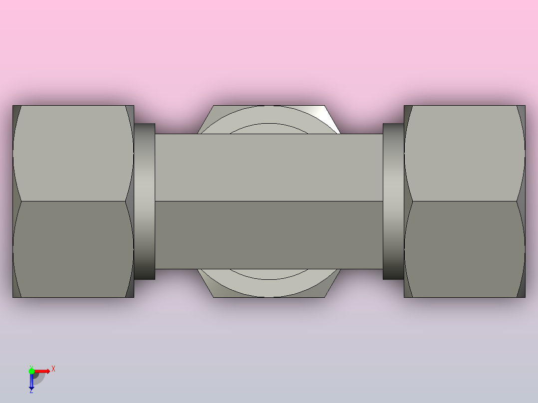 EO接头三通T15L71.stp俯视图