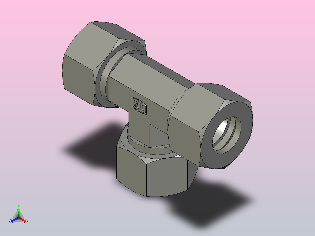 EO接头三通T15L71.stp正等轴测图