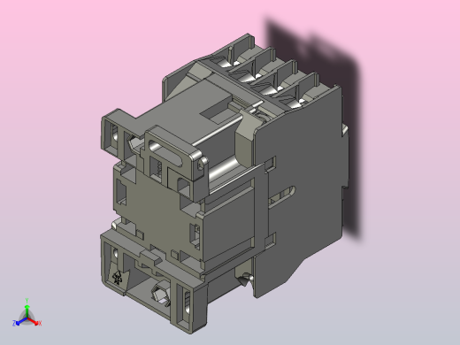 正泰接触器CJX2-0901 24V正等轴测缩略图