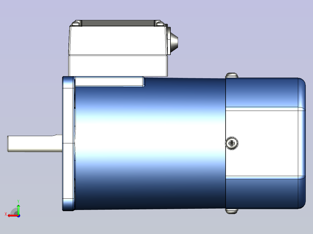 YB电磁制动电机 90yb04后视图