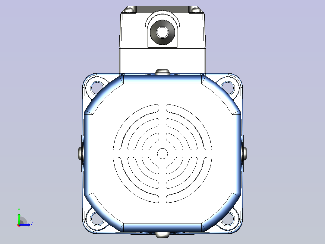 YB电磁制动电机 90yb04左视图