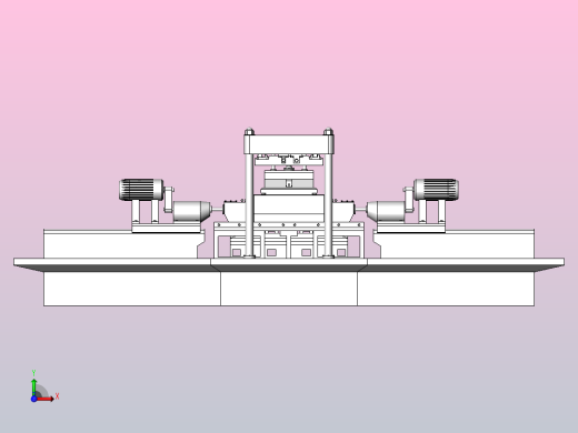缸体双面枪钻机床SW前视缩略图