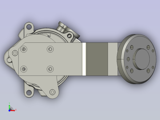 一款小铝合金产品抓手前视缩略图