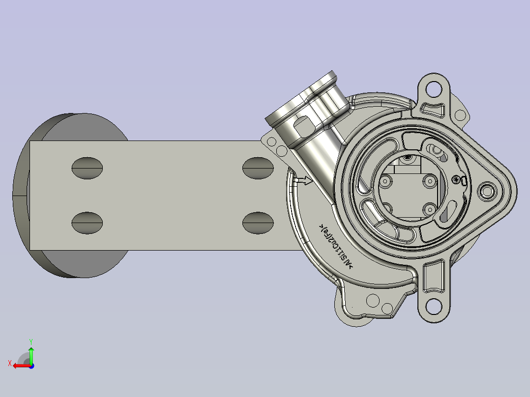 一款小铝合金产品抓手后视图