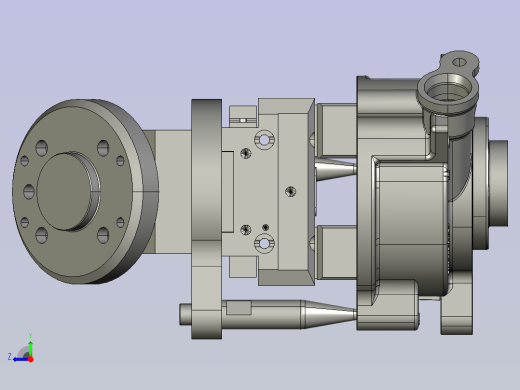 一款小铝合金产品抓手右视缩略图