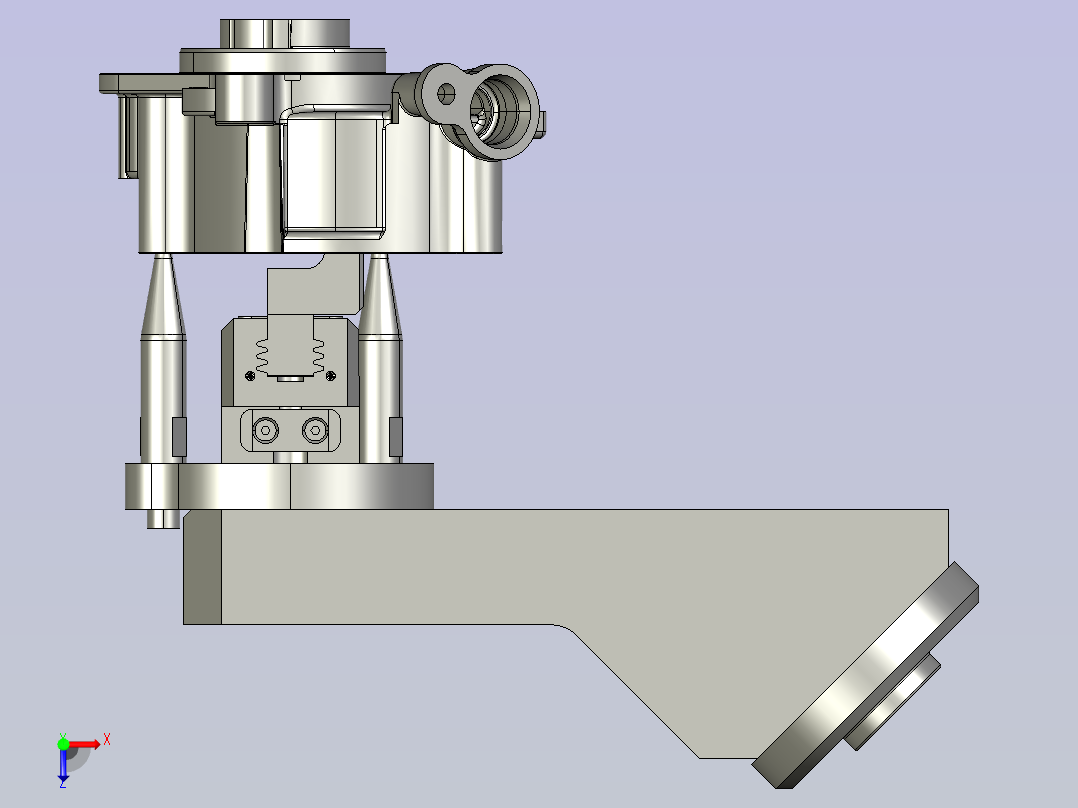 一款小铝合金产品抓手俯视图