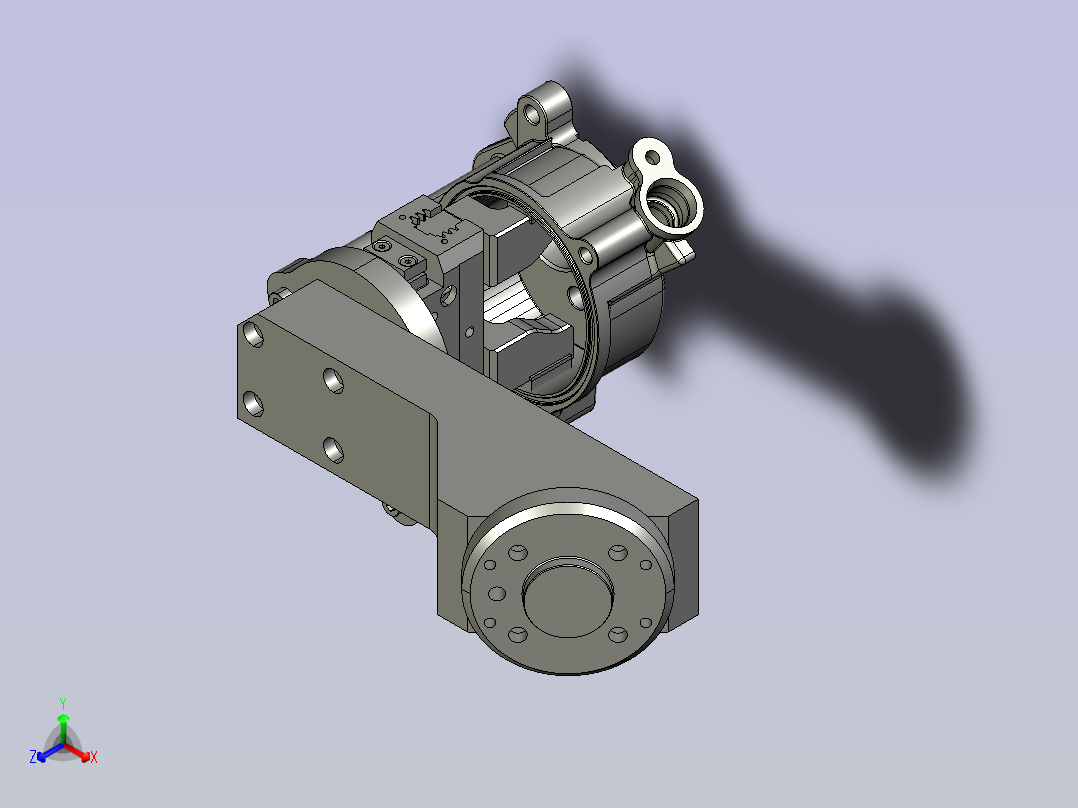 一款小铝合金产品抓手正等轴测图
