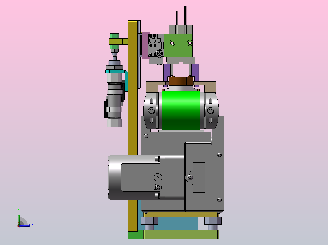 A16 同步带上料机构左视图