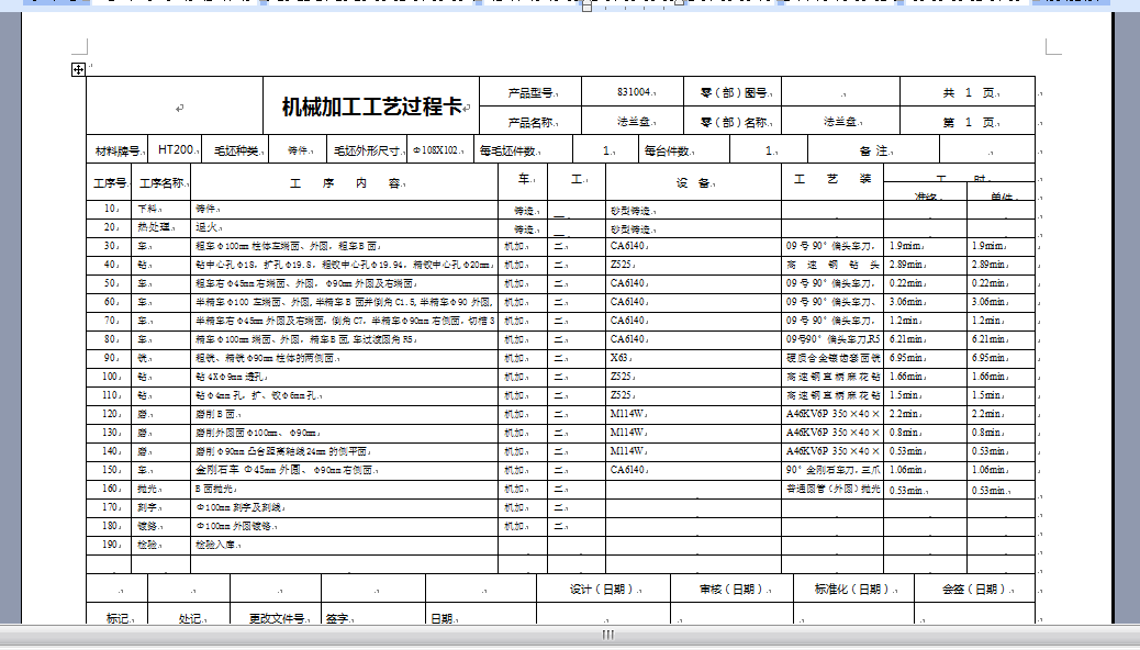 831004法兰盘加工工艺及铣距中心24mm平面夹具设计【含三维SW】
