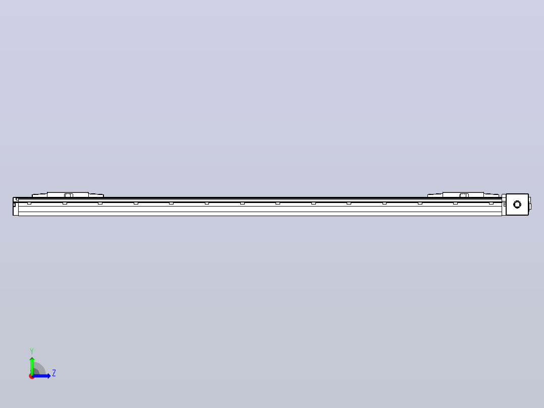 皮带直线轴双滑块型TPA-GCBS-120-P70-L450-DL-M20-N3左视图