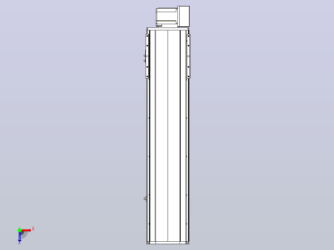 MTB22M标准皮带滑台[MTB22M-L40-750-LU-P75-C3]俯视图